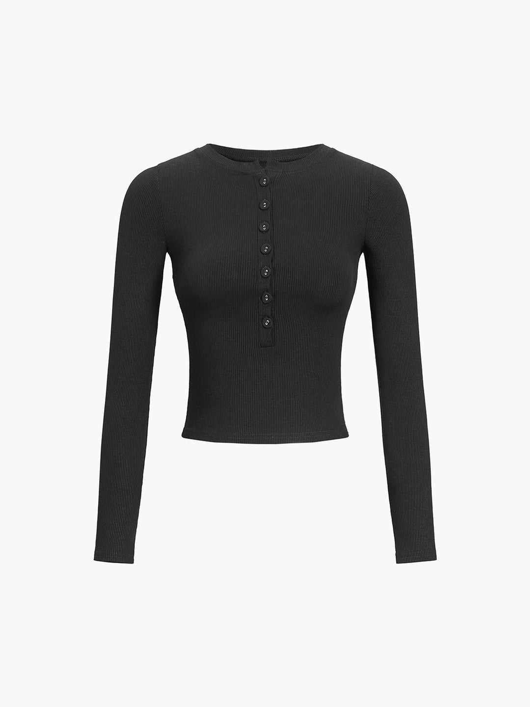 Vanessa - Langarm Crop-Shirt