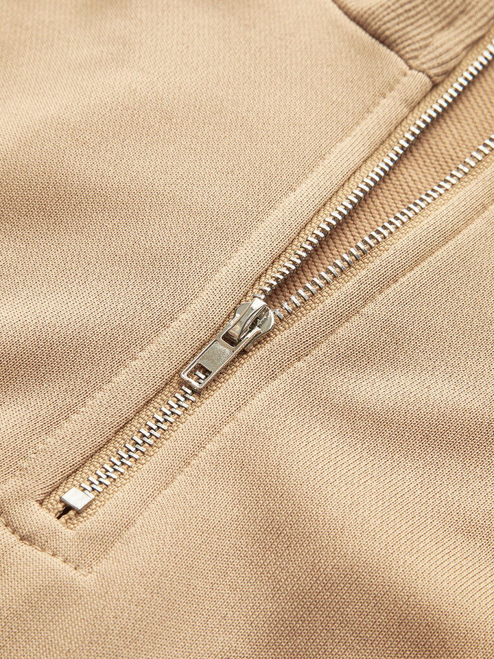 Anita – Lapel Zipper Pullover