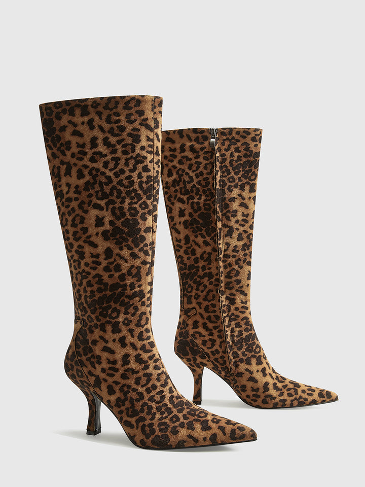 Tiffy – Leoparden Stiefel im Wilden Look