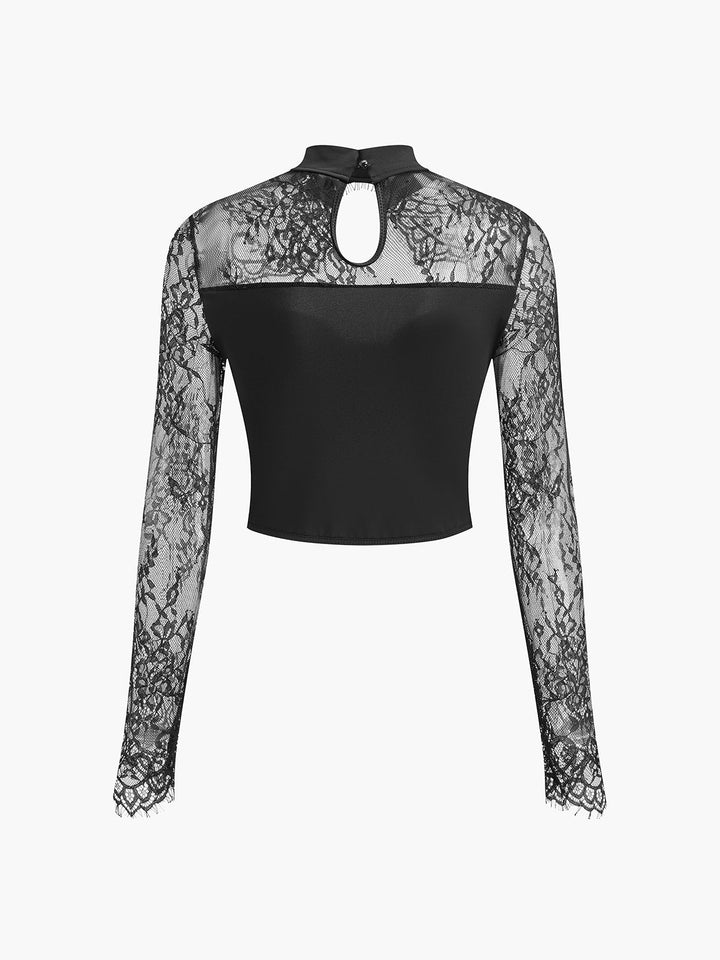 Meau – Cutout Durchsichtiges T-Shirt