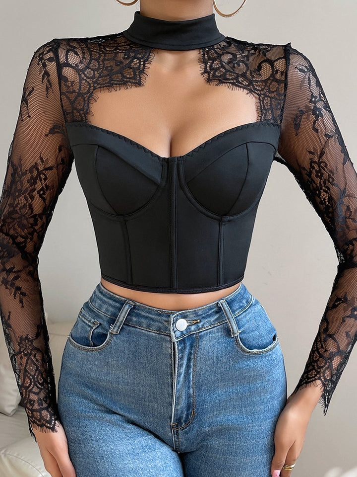 Meau – Cutout Durchsichtiges T-Shirt