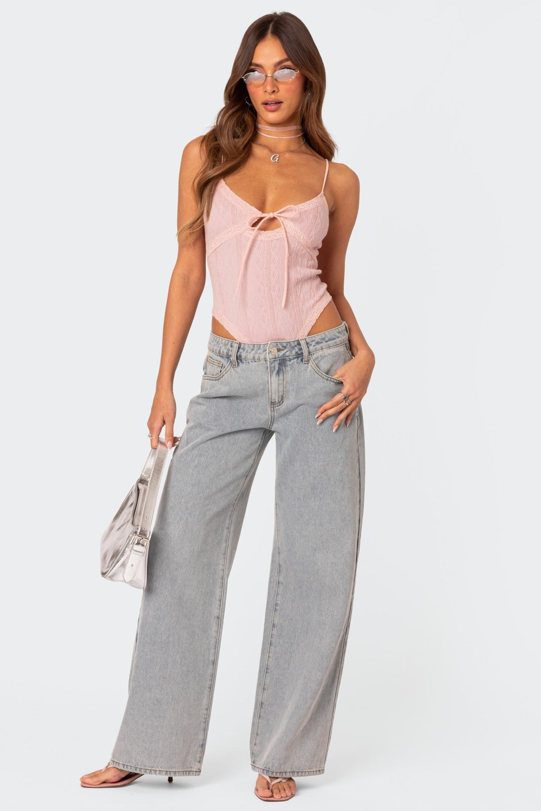 Lola - Jeans mit Rosa Schleifen