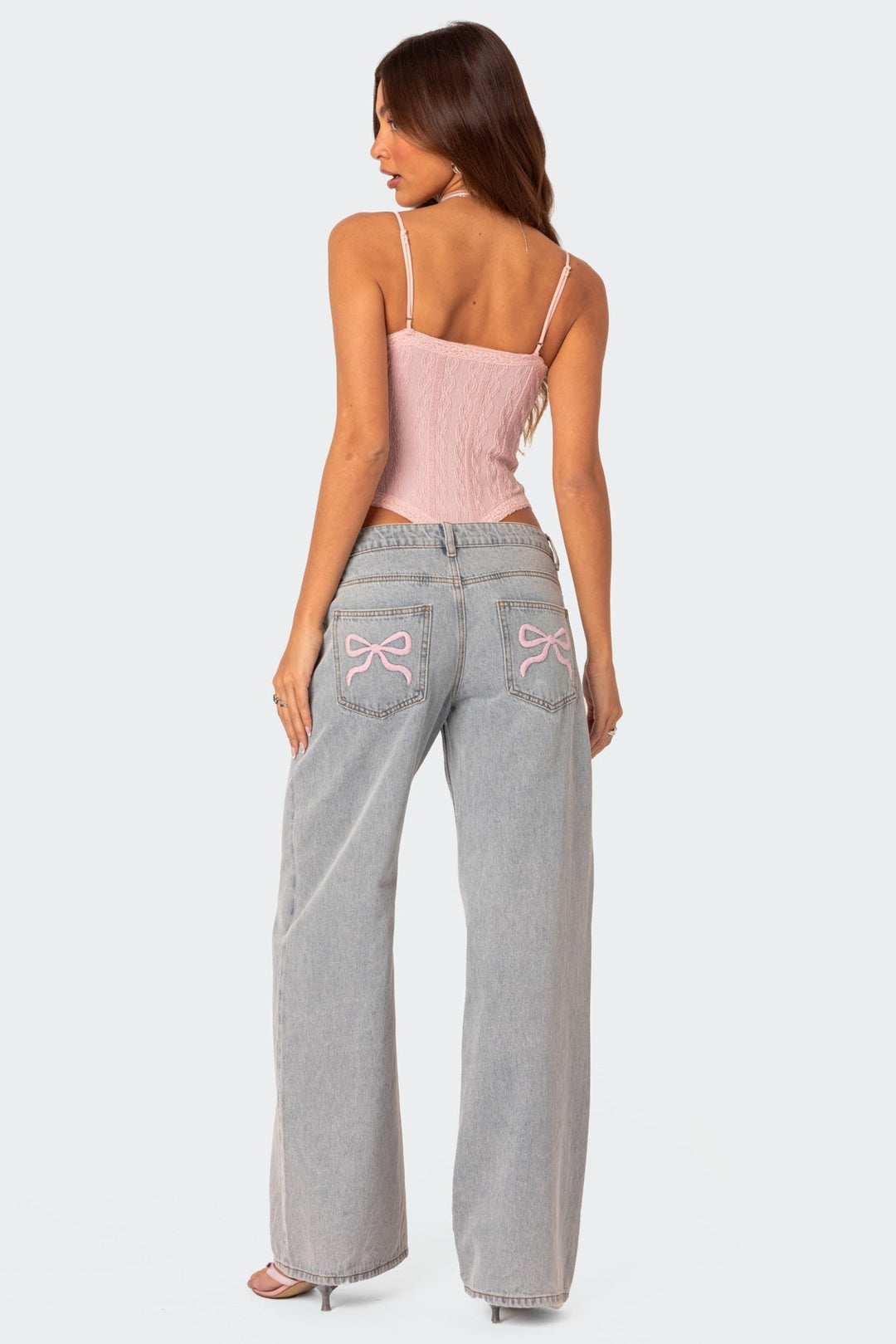 Lola - Jeans mit Rosa Schleifen