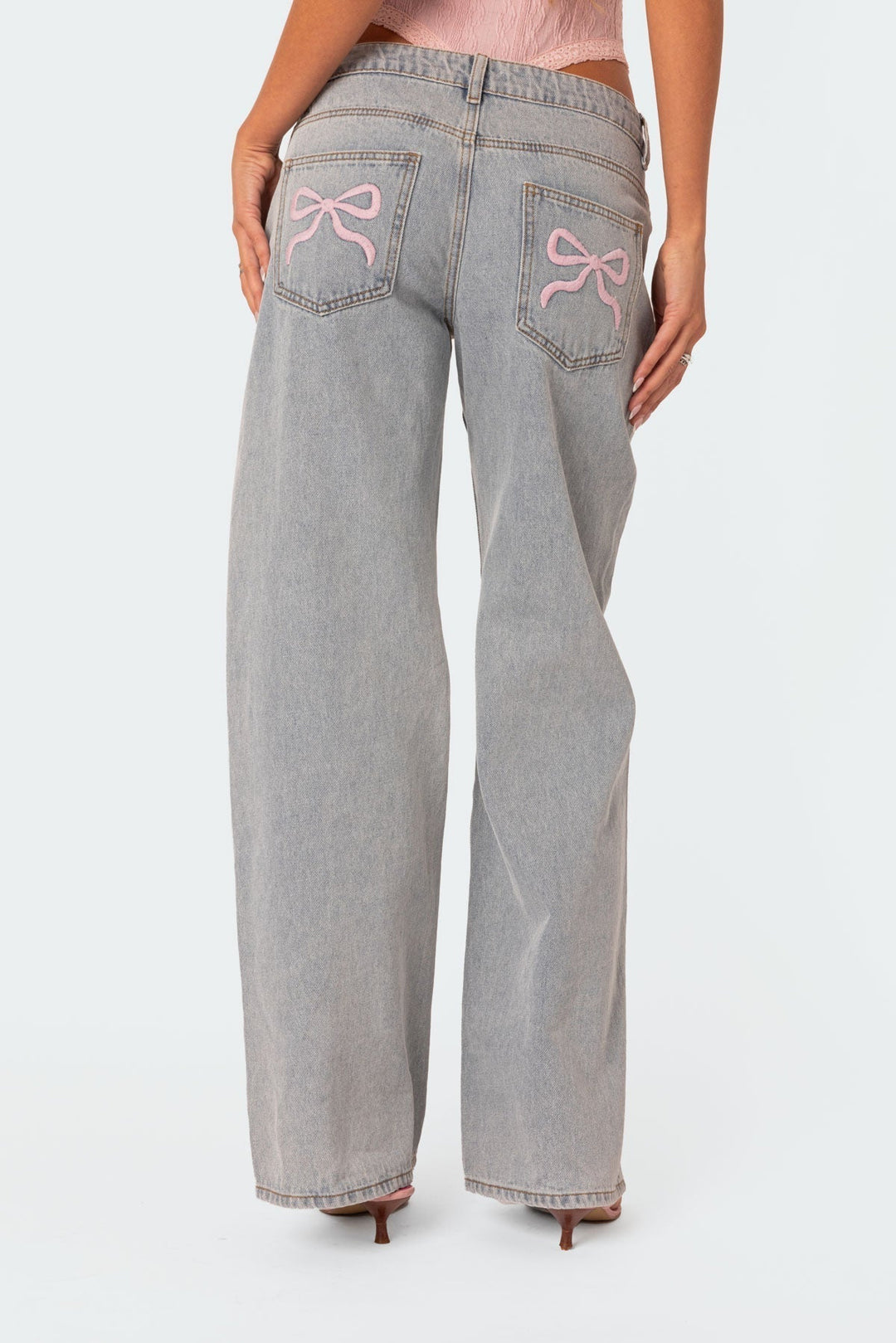 Lola - Jeans mit Rosa Schleifen