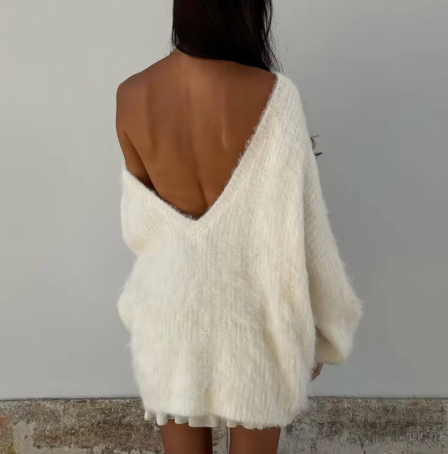 Ame - Fluffy Oversized Pullover