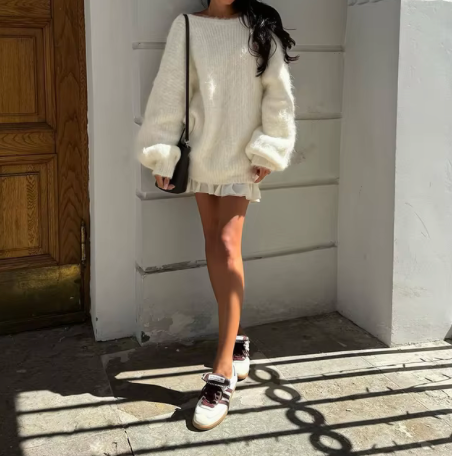 Ame - Fluffy Oversized Pullover